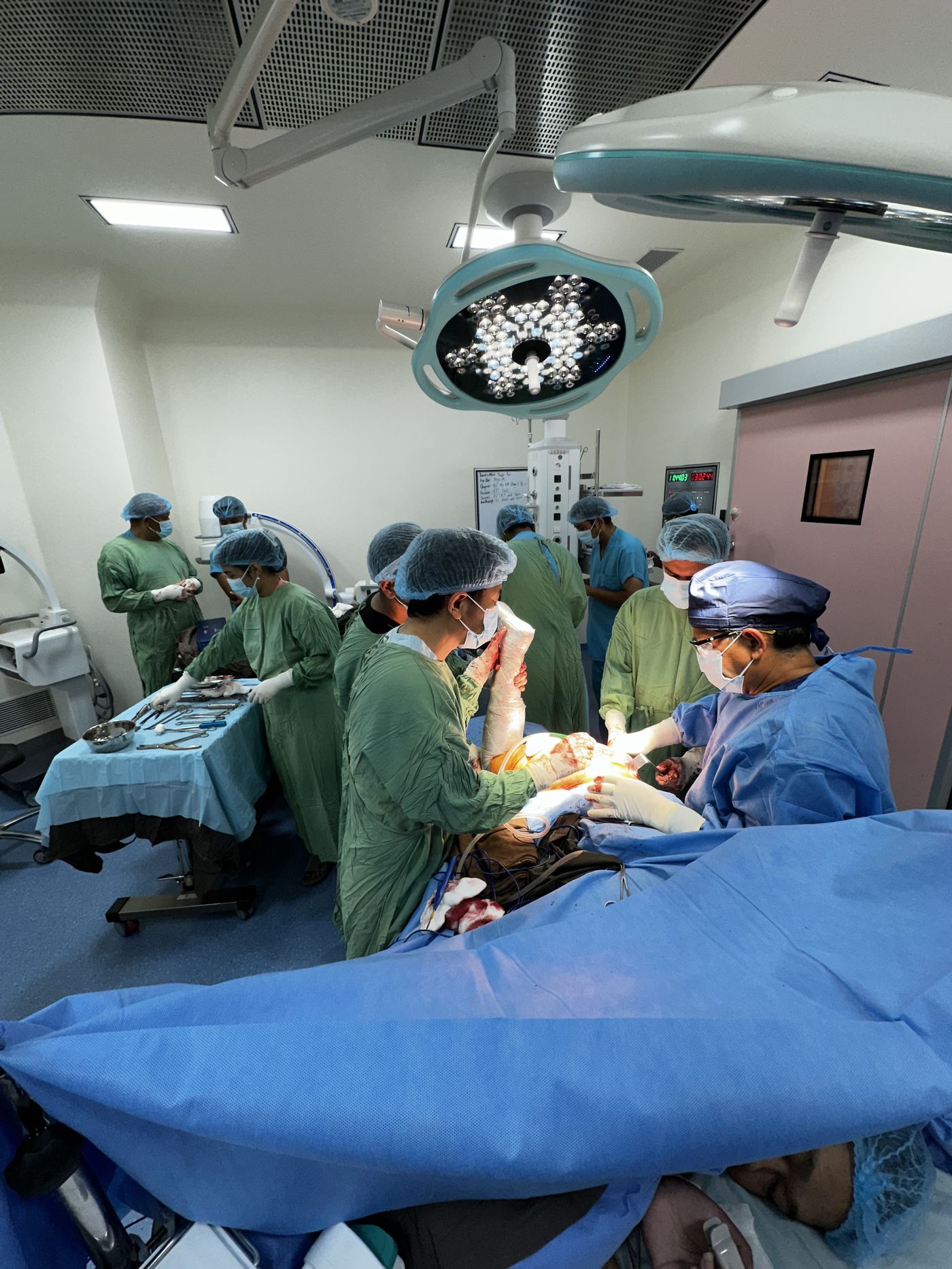 Dr. Chakra Raj Pandey performing surgery at Anamiwa Health